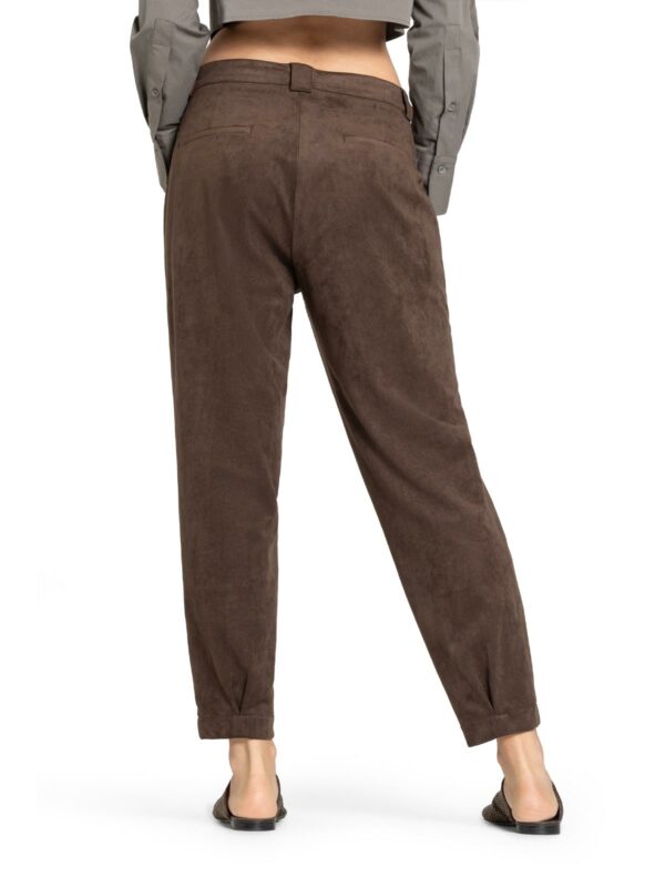 Pantalón tobillero marrón KISS PLEAT - CAMBIO - Imagen 4
