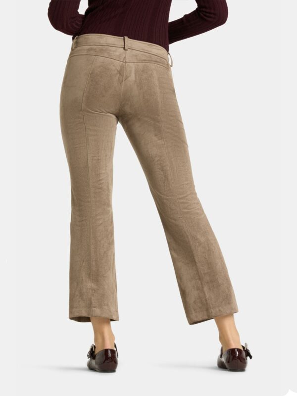 Pantalón tobillero acampanado marrón FARAH PATCHED - CAMBIO - Imagen 4