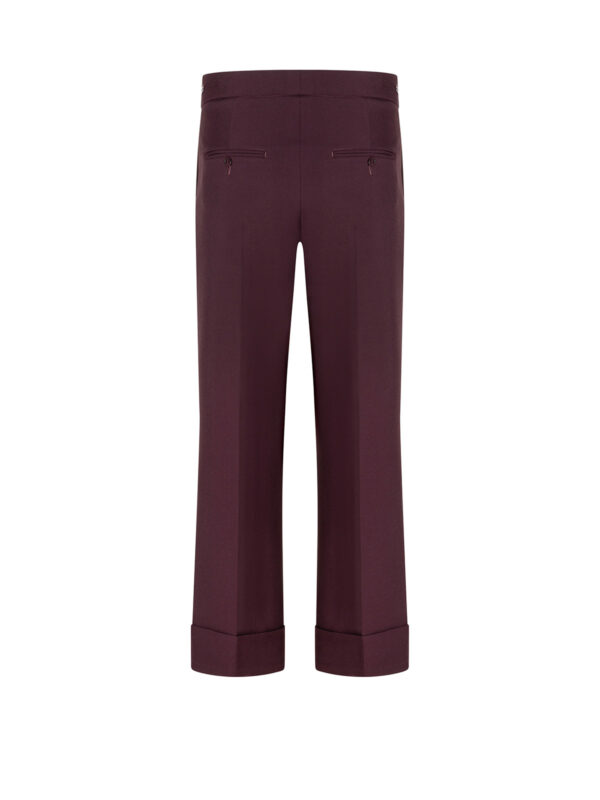 Pantalón tobillero granate FRANCE CROPPED - CAMBIO - Imagen 2