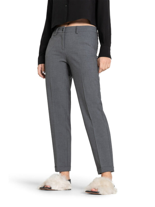 Pantalón tobillero con nervio gris KATHREEN - CAMBIO