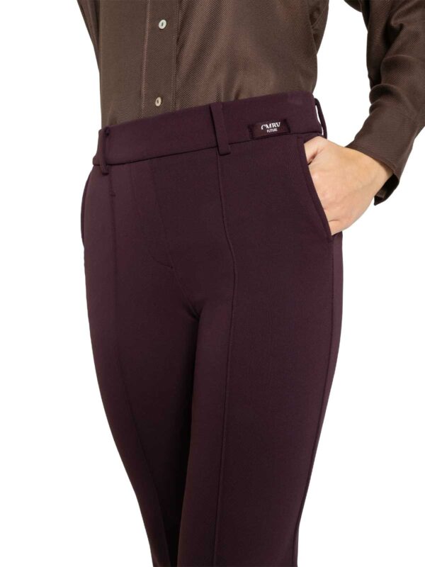 Pantalón campana con nervio granate FRANCOISE - CAMBIO - Imagen 3