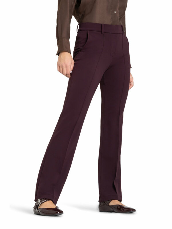 Pantalón campana con nervio granate FRANCOISE - CAMBIO