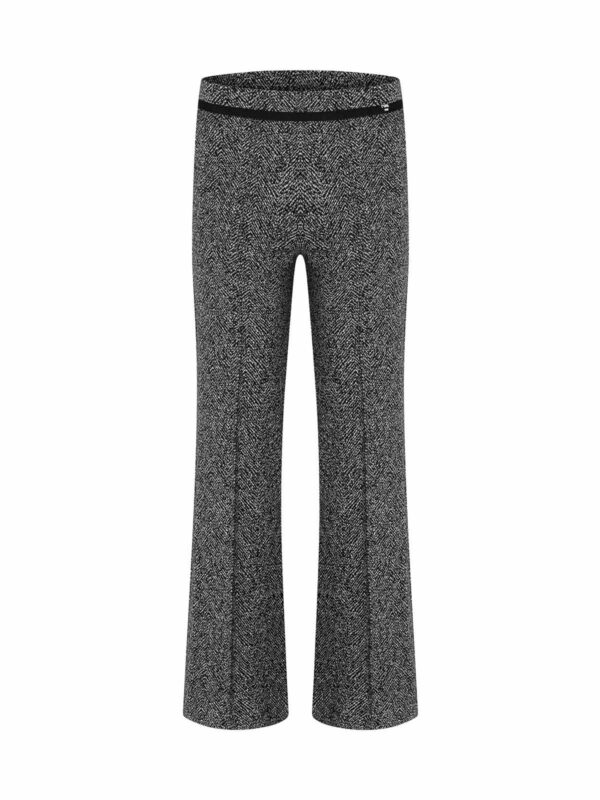Pantalón campana de punto gris FRANCOISE - CAMBIO