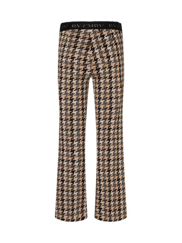 Pantalón campana pata de gallo Black/Caramel FRANCIS - CAMBIO - Imagen 2