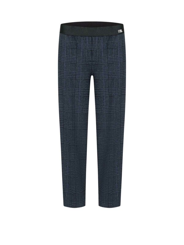Pantalón tobillero de punto estampado azul KIRA - CAMBIO