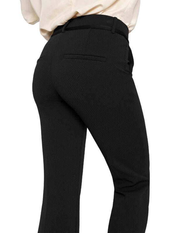 Pantalón tobillero negro con nervio FRANCOISE CROPPED - CAMBIO - Imagen 3