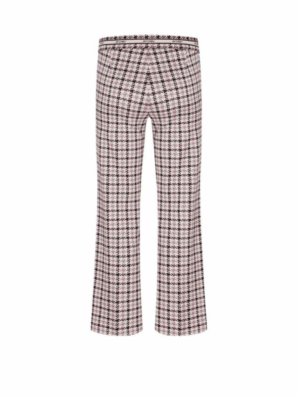 Pantalón punto tobillero acampanado estampado rosa FAITH - CAMBIO - Imagen 2