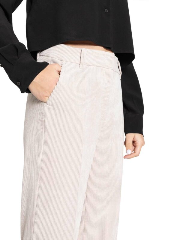 Pantalón pana ancho beige AMELIE - CAMBIO - Imagen 4