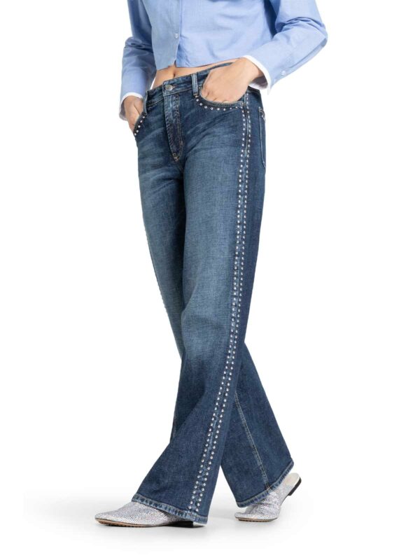 Jeans rectos anchos azul AIMEE - CAMBIO - Imagen 4