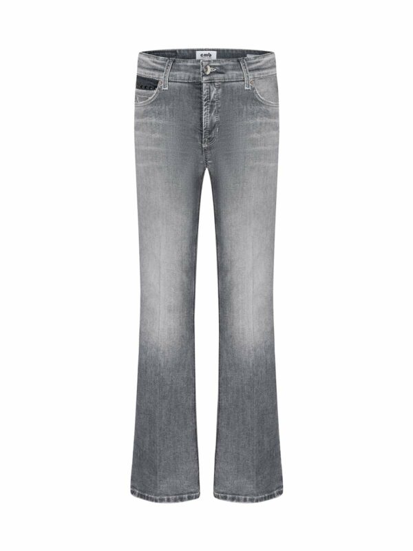 Jeans tobillero acampanado gris PARIS FLARED - CAMBIO
