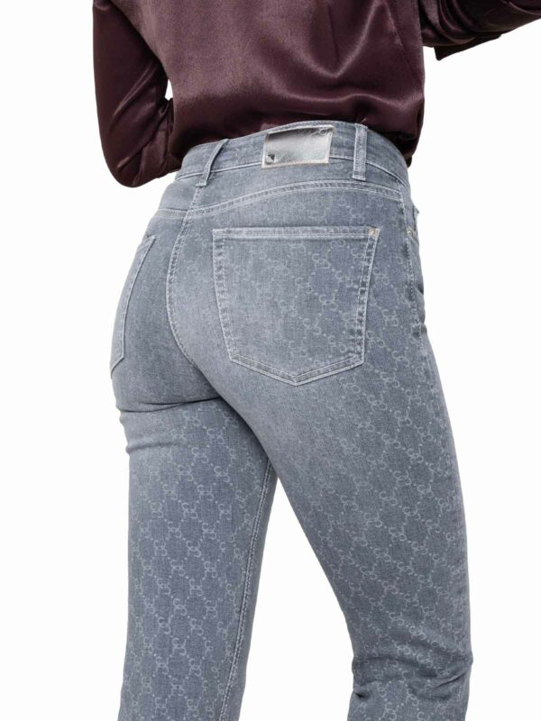 Jeans tobillero estampado gris PARIS EASY KICK - CAMBIO - Imagen 4