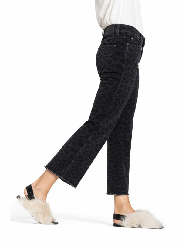 Jeans tobillero animal print oscuro FRANCESCA - CAMBIO - Imagen 3