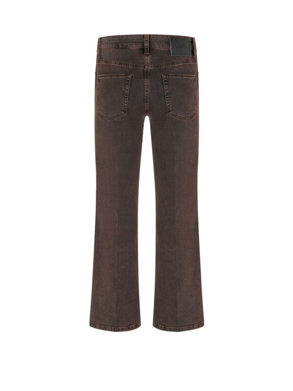 Jeans tobillero campana marrón FRANCESCA - CAMBIO - Imagen 4