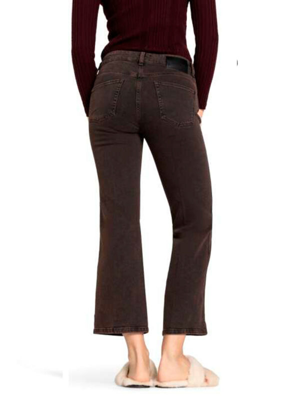 Jeans tobillero campana marrón FRANCESCA - CAMBIO - Imagen 2