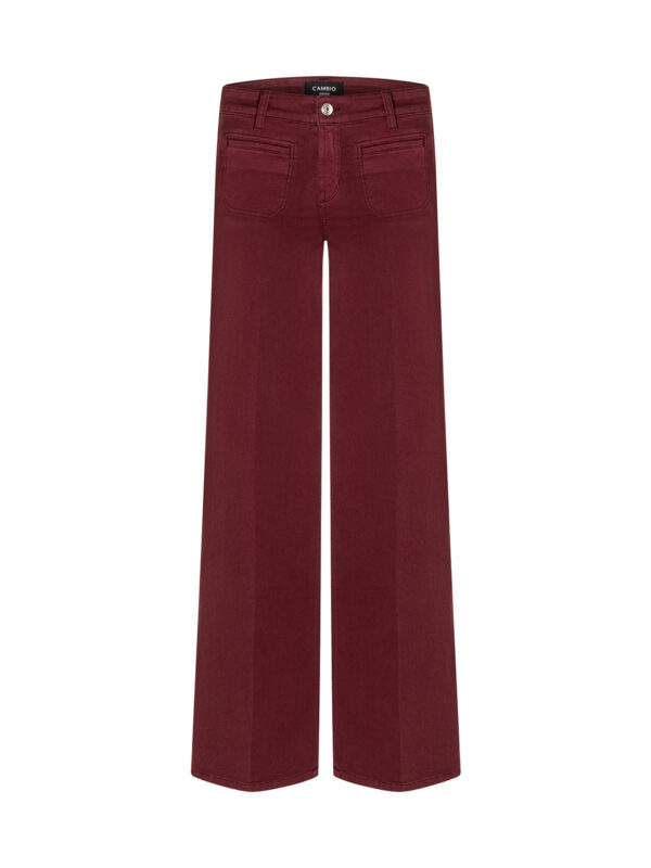 Jeans anchos granate TESS - CAMBIO