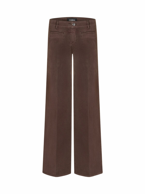 Jeans anchos marrón TESS - CAMBIO