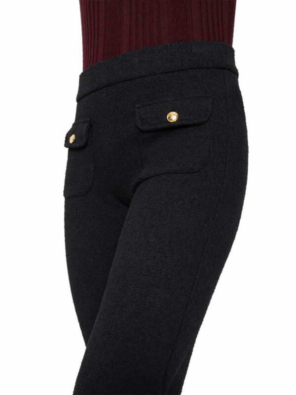 Pantalón de punto acampanado negro FAITH PATCHED POCKET- CAMBIO - Imagen 3