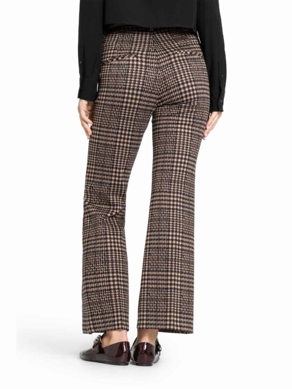 Pantalón tartán tobillero acampanado FRANCOISE CROPPED - CAMBIO - Imagen 3