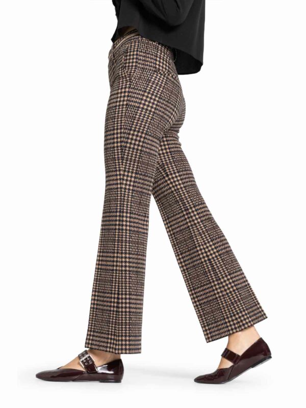 Pantalón tartán tobillero acampanado FRANCOISE CROPPED - CAMBIO - Imagen 2