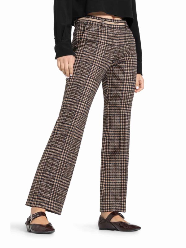 Pantalón tartán tobillero acampanado FRANCOISE CROPPED - CAMBIO