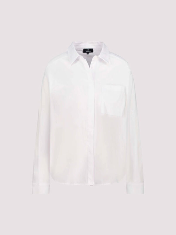 Blusa blanca alta calidad corte regular - MONARI - Imagen 4