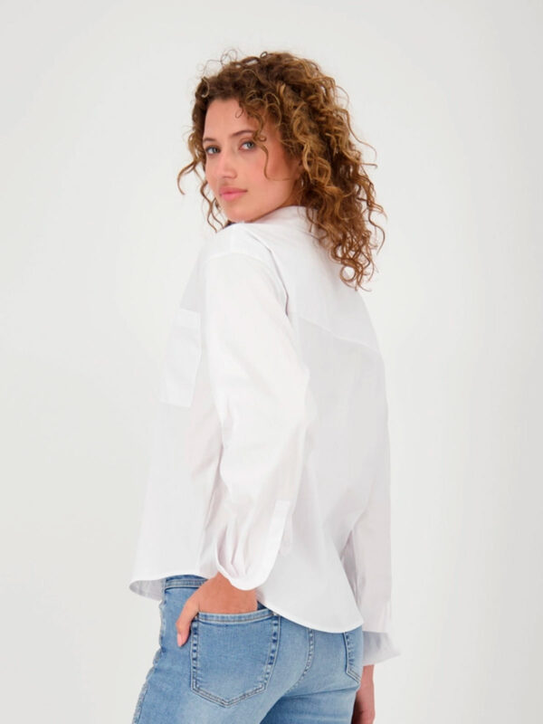 Blusa blanca alta calidad corte regular - MONARI - Imagen 2