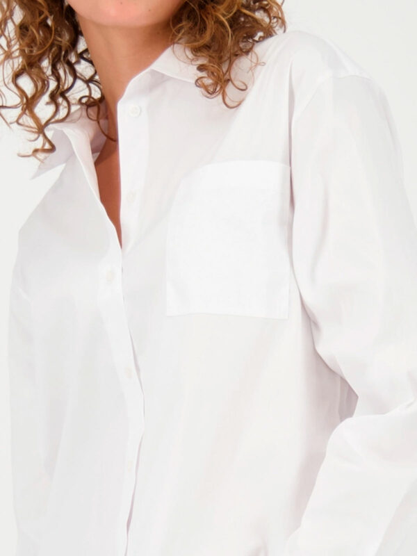 Blusa blanca alta calidad corte regular - MONARI - Imagen 3