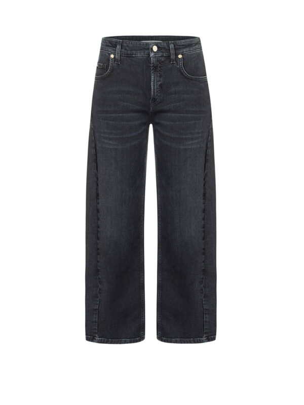 Jeans tobillero ancho gris oscuro ORIA - CAMBIO