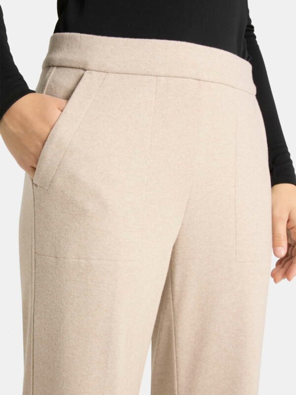Pantalón de punto acampanado beige AVA UTILITY - CAMBIO - Imagen 5