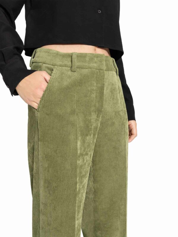 Pantalón pana ancho verde pistacho AMELIE - CAMBIO - Imagen 4