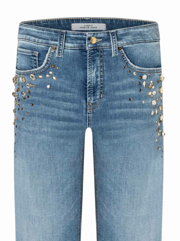 Jeans tobillero con pedrería GINI - CAMBIO - Imagen 2