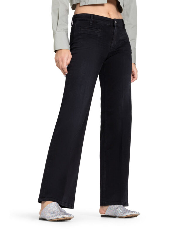 Jeans ancho negro TESS - CAMBIO