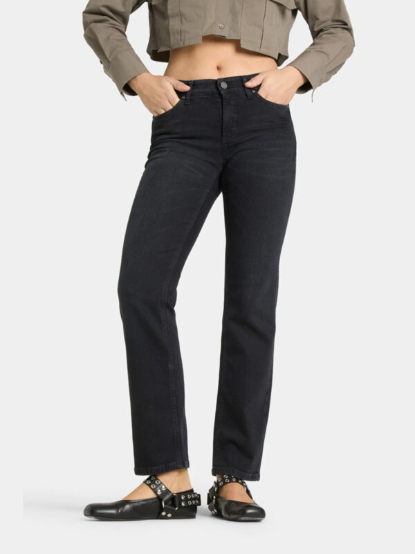 Jeans ajustado negro PIPER LONG - CAMBIO